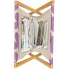 Ambesonne Mauve Magazine and Book Holder, Big Fresh Flower Floret Buds Bouquet Motif Valentine Romance Blossoms Design Print, Floor Rack Decor for Interior of Home & Office, 22″ x 19″, Yellow Violet(Yellow Violet)