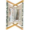Ambesonne Mauve Magazine and Book Holder, Big Fresh Flower Floret Buds Bouquet Motif Valentine Romance Blossoms Design Print, Floor Rack Decor for Interior of Home & Office, 22″ x 19″, Yellow Violet(Green Beige)