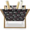 Ambesonne Mint Magazine and Book Holder, Ornamental Floral Drawing with Hearts Leaves Romantic Valentines Anniversary, Floor Rack Decor for Interior of Home & Office, 22″ x 19″, Blush Sky Blue White(Charcoal Grey Dark Coral)