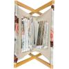 Ambesonne Mint Magazine and Book Holder, Ornamental Floral Drawing with Hearts Leaves Romantic Valentines Anniversary, Floor Rack Decor for Interior of Home & Office, 22″ x 19″, Blush Sky Blue White(Orange Black Khaki)