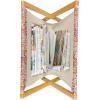 Ambesonne Modern Magazine and Book Holder, Love Theme Romantic Repetitive Pattern of Hearts in Monochrome Style Valentine’s Day, Floor Rack Decor for Interior of Home & Office, 22″ x 19″, Pink White(Burnt Orange White)