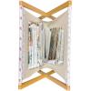 Ambesonne Modern Magazine and Book Holder, Love Theme Romantic Repetitive Pattern of Hearts in Monochrome Style Valentine’s Day, Floor Rack Decor for Interior of Home & Office, 22″ x 19″, Pink White(Pink White)