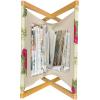 Ambesonne Owl Magazine and Book Holder, Valentines Animals Lovebirds Boy and Girl Bird Motifs on Plain Backdrop, Floor Rack Decor for Interior of Home & Office, 22″ x 19″, Navy Blue Pink and White(Cream and Magenta)