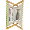 Ambesonne Owl Magazine and Book Holder, Valentines Animals Lovebirds Boy and Girl Bird Motifs on Plain Backdrop, Floor Rack Decor for Interior of Home & Office, 22″ x 19″, Navy Blue Pink and White(White and Yellow Green)