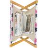 Ambesonne Owl Magazine and Book Holder, Valentines Animals Lovebirds Boy and Girl Bird Motifs on Plain Backdrop, Floor Rack Decor for Interior of Home & Office, 22″ x 19″, Navy Blue Pink and White(Navy Blue Pink and White)