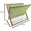 Ambesonne Owl Magazine and Book Holder, Valentines Animals Lovebirds Boy and Girl Bird Motifs on Plain Backdrop, Floor Rack Decor for Interior of Home & Office, 22″ x 19″, Navy Blue Pink and White(White and Yellow Green)