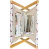 Ambesonne Pale Pink Magazine and Book Holder, Romantic Roses Garden Illustration Nature Inspired Valentine’s Day Themed, Floor Rack Decor for Interior of Home & Office, 22″ x 19″, Yellow Coral Pink(Orange and Blue)