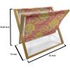 Ambesonne Pale Pink Magazine and Book Holder, Romantic Roses Garden Illustration Nature Inspired Valentine’s Day Themed, Floor Rack Decor for Interior of Home & Office, 22″ x 19″, Yellow Coral Pink(Yellow Coral Pink)