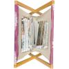 Ambesonne Pale Pink Magazine and Book Holder, Romantic Roses Garden Illustration Nature Inspired Valentine’s Day Themed, Floor Rack Decor for Interior of Home & Office, 22″ x 19″, Yellow Coral Pink(Pink Coral Pale Pink)