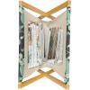 Ambesonne Pale Pink Magazine and Book Holder, Romantic Roses Garden Illustration Nature Inspired Valentine’s Day Themed, Floor Rack Decor for Interior of Home & Office, 22″ x 19″, Yellow Coral Pink(Grey Mint Green)