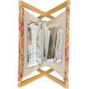 Ambesonne Pale Pink Magazine and Book Holder, Romantic Roses Garden Illustration Nature Inspired Valentine’s Day Themed, Floor Rack Decor for Interior of Home & Office, 22″ x 19″, Yellow Coral Pink(Yellow Coral Pink)
