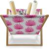 Ambesonne Pale Pink Magazine and Book Holder, Romantic Roses Garden Illustration Nature Inspired Valentine’s Day Themed, Floor Rack Decor for Interior of Home & Office, 22″ x 19″, Yellow Coral Pink(Hot Pink Coconut)