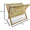 Ambesonne Pale Pink Magazine and Book Holder, Romantic Roses Garden Illustration Nature Inspired Valentine’s Day Themed, Floor Rack Decor for Interior of Home & Office, 22″ x 19″, Yellow Coral Pink(Earth Yellow Orange)