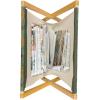 Ambesonne Paris Magazine and Book Holder, Valentines Day Theme with Eiffel Kissing Couple Hot Air Balloon Wedding Concept, Floor Rack Decor for Interior of Home & Office, 22″ x 19″, Pale Pink Rose(Reseda Green Marigold)