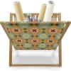 Ambesonne Pride Day Magazine and Book Holder, LGBT Rainbow Hearts Valentines Watercolor Splashes Pattern, Floor Rack Decor for Interior of Home & Office, 22″ x 19″, Hot Pink Azure Blue(Orange Pistachio Green)