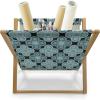Ambesonne Pride Day Magazine and Book Holder, LGBT Rainbow Hearts Valentines Watercolor Splashes Pattern, Floor Rack Decor for Interior of Home & Office, 22″ x 19″, Hot Pink Azure Blue(Teal Petrol Blue)