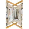 Ambesonne Romantic Magazine and Book Holder, Lilly Bouquet Valentines Day Themed Arrangement on Polka Dots Backdrop, Floor Rack Decor for Interior of Home & Office, 22″ x 19″, Pistachio Green White(Charcoal Grey Marigold)