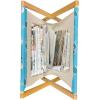 Ambesonne Romantic Magazine and Book Holder, Lilly Bouquet Valentines Day Themed Arrangement on Polka Dots Backdrop, Floor Rack Decor for Interior of Home & Office, 22″ x 19″, Pistachio Green White(Blue Red White)