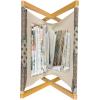 Ambesonne Romantic Magazine and Book Holder, Lilly Bouquet Valentines Day Themed Arrangement on Polka Dots Backdrop, Floor Rack Decor for Interior of Home & Office, 22″ x 19″, Pistachio Green White(Tan Black)