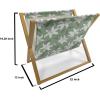 Ambesonne Romantic Magazine and Book Holder, Lilly Bouquet Valentines Day Themed Arrangement on Polka Dots Backdrop, Floor Rack Decor for Interior of Home & Office, 22″ x 19″, Pistachio Green White(Pistachio Green White)