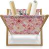 Ambesonne Romantic Magazine and Book Holder, Soft Colored Hearts in Love Valentines Day Repetitive Pattern, Floor Rack Decor for Interior of Home & Office, 22″ x 19″, Pale Yellow Pale Pink(Pink Yellow)