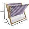 Ambesonne Romantic Magazine and Book Holder, Soft Colored Hearts in Love Valentines Day Repetitive Pattern, Floor Rack Decor for Interior of Home & Office, 22″ x 19″, Pale Yellow Pale Pink(Mauve Lilac)