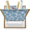 Ambesonne Romantic Magazine and Book Holder, Soft Colored Hearts in Love Valentines Day Repetitive Pattern, Floor Rack Decor for Interior of Home & Office, 22″ x 19″, Pale Yellow Pale Pink(Sky Blue)