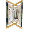 Ambesonne Romantic Magazine and Book Holder, Soft Colored Hearts in Love Valentines Day Repetitive Pattern, Floor Rack Decor for Interior of Home & Office, 22″ x 19″, Pale Yellow Pale Pink(Blue Green)
