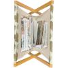 Ambesonne Romantic Magazine and Book Holder, Soft Colored Hearts in Love Valentines Day Repetitive Pattern, Floor Rack Decor for Interior of Home & Office, 22″ x 19″, Pale Yellow Pale Pink(Mustard)