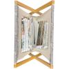 Ambesonne Romantic Magazine and Book Holder, Soft Colored Hearts in Love Valentines Day Repetitive Pattern, Floor Rack Decor for Interior of Home & Office, 22″ x 19″, Pale Yellow Pale Pink(Pale Grey)
