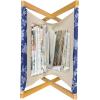 Ambesonne Romantic Magazine and Book Holder, Soft Colored Hearts in Love Valentines Day Repetitive Pattern, Floor Rack Decor for Interior of Home & Office, 22″ x 19″, Pale Yellow Pale Pink(Royal Blue)