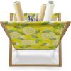 Ambesonne Romantic Magazine and Book Holder, Soft Colored Hearts in Love Valentines Day Repetitive Pattern, Floor Rack Decor for Interior of Home & Office, 22″ x 19″, Pale Yellow Pale Pink(Yellow Fern Green)