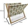Ambesonne Romantic Magazine and Book Holder, Soft Colored Hearts in Love Valentines Day Repetitive Pattern, Floor Rack Decor for Interior of Home & Office, 22″ x 19″, Pale Yellow Pale Pink(Mustard)