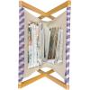 Ambesonne Romantic Magazine and Book Holder, Soft Colored Hearts in Love Valentines Day Repetitive Pattern, Floor Rack Decor for Interior of Home & Office, 22″ x 19″, Pale Yellow Pale Pink(Mauve Lilac)