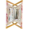 Ambesonne Romantic Magazine and Book Holder, Soft Colored Hearts in Love Valentines Day Repetitive Pattern, Floor Rack Decor for Interior of Home & Office, 22″ x 19″, Pale Yellow Pale Pink(Pink Yellow)