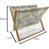 Ambesonne Romantic Magazine and Book Holder, Soft Colored Hearts in Love Valentines Day Repetitive Pattern, Floor Rack Decor for Interior of Home & Office, 22″ x 19″, Pale Yellow Pale Pink(Pale Blue Purple White)