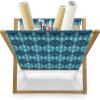 Ambesonne Romantic Magazine and Book Holder, Soft Colored Hearts in Love Valentines Day Repetitive Pattern, Floor Rack Decor for Interior of Home & Office, 22″ x 19″, Pale Yellow Pale Pink(Pale Blue Dark Blue)