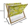 Ambesonne Romantic Magazine and Book Holder, Soft Colored Hearts in Love Valentines Day Repetitive Pattern, Floor Rack Decor for Interior of Home & Office, 22″ x 19″, Pale Yellow Pale Pink(Yellow Fern Green)