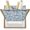 Ambesonne Romantic Magazine and Book Holder, Soft Colored Hearts in Love Valentines Day Repetitive Pattern, Floor Rack Decor for Interior of Home & Office, 22″ x 19″, Pale Yellow Pale Pink(Turquoise White)