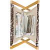 Ambesonne Romantic Magazine and Book Holder, Valentines Day Theme Heart Shaped Love You Balloons Happiness Birthday, Floor Rack Decor for Interior of Home & Office, 22″ x 19″, Dark Coral and White(Brown and White)