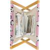 Ambesonne Romantic Magazine and Book Holder, Valentines Day Theme Heart Shaped Love You Balloons Happiness Birthday, Floor Rack Decor for Interior of Home & Office, 22″ x 19″, Dark Coral and White(Pale Pink Charcoal Grey)
