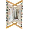 Ambesonne Romantic Magazine and Book Holder, Valentine’s Day Themed Layout Petite Girly Heart Mothers Day Love Inspired, Floor Rack Decor for Interior of Home & Office, 22″ x 19″, Pink and White(Cream Multicolor)