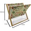 Ambesonne Romantic Magazine and Book Holder, Valentine’s Day Themed Layout Petite Girly Heart Mothers Day Love Inspired, Floor Rack Decor for Interior of Home & Office, 22″ x 19″, Pink and White(Pale Green Multicolor)