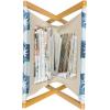 Ambesonne Romantic Magazine and Book Holder, Valentine’s Day Themed Layout Petite Girly Heart Mothers Day Love Inspired, Floor Rack Decor for Interior of Home & Office, 22″ x 19″, Pink and White(Pale Azure Blue White)