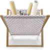 Ambesonne Romantic Magazine and Book Holder, Valentine’s Day Themed Layout Petite Girly Heart Mothers Day Love Inspired, Floor Rack Decor for Interior of Home & Office, 22″ x 19″, Pink and White(Pink and White)