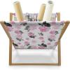 Ambesonne Romantic Magazine and Book Holder, Valentine’s Day Themed Layout Petite Girly Heart Mothers Day Love Inspired, Floor Rack Decor for Interior of Home & Office, 22″ x 19″, Pink and White(Pale Pink Charcoal Grey)