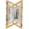 Ambesonne Romantic Magazine and Book Holder, Valentine’s Day Themed Layout Petite Girly Heart Mothers Day Love Inspired, Floor Rack Decor for Interior of Home & Office, 22″ x 19″, Pink and White(Pale Green Multicolor)