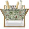 Ambesonne Romantic Magazine and Book Holder, Valentine’s Day Themed Layout Petite Girly Heart Mothers Day Love Inspired, Floor Rack Decor for Interior of Home & Office, 22″ x 19″, Pink and White(Ivory and Multicolor)