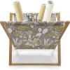 Ambesonne Rose Magazine and Book Holder, Romantic Theme Flower Petals Bouquets Lovers Valentine’s Days Blossoms, Floor Rack Decor for Interior of Home & Office, 22″ x 19″, Lime Green and Multicolor(Pale Green and Warm Taupe)