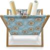 Ambesonne Rose Magazine and Book Holder, Romantic Theme Flower Petals Bouquets Lovers Valentine’s Days Blossoms, Floor Rack Decor for Interior of Home & Office, 22″ x 19″, Lime Green and Multicolor(Pale Azure Blue and Sepia)